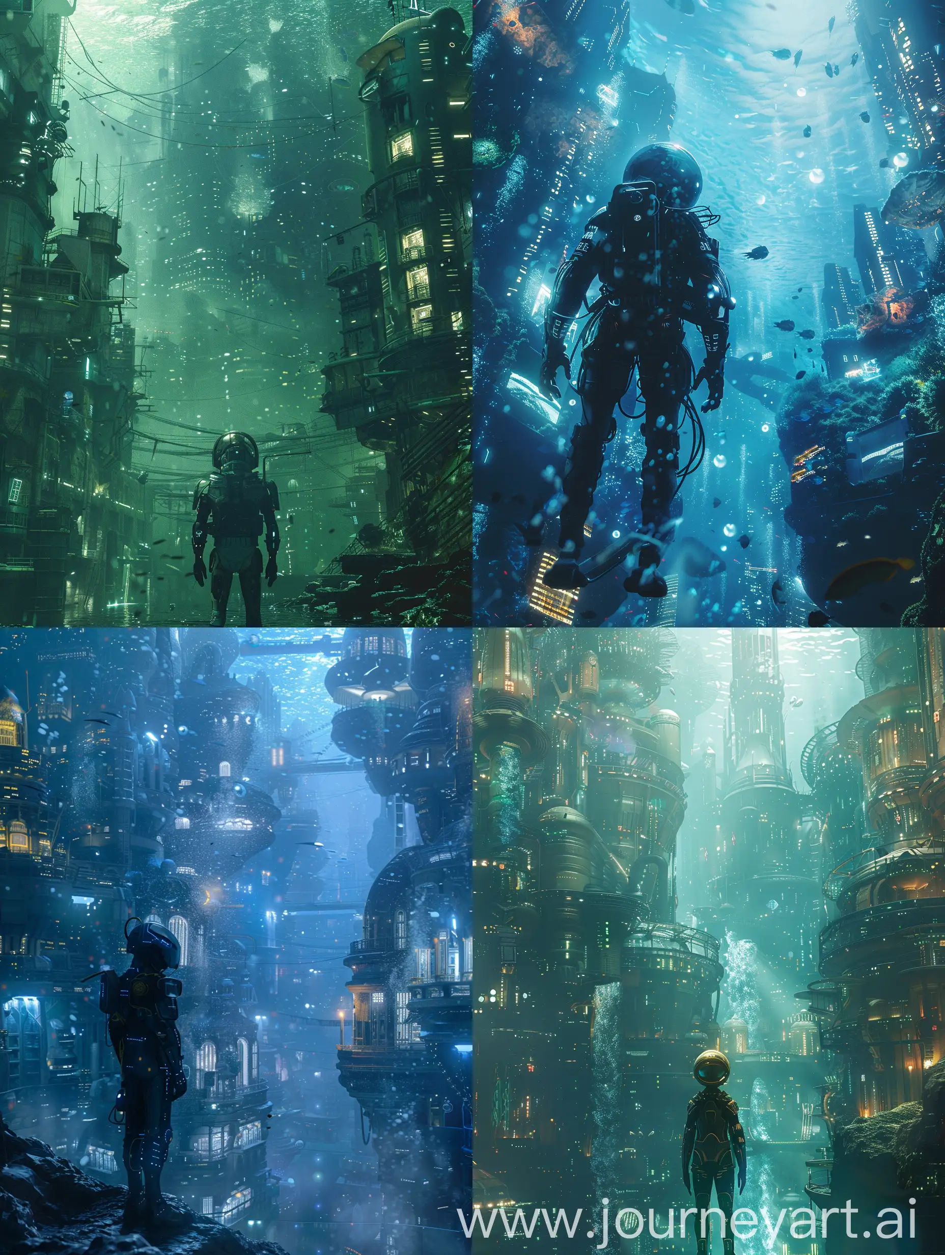 Underwater-Futuristic-City-Explorer-in-Advanced-Gear
