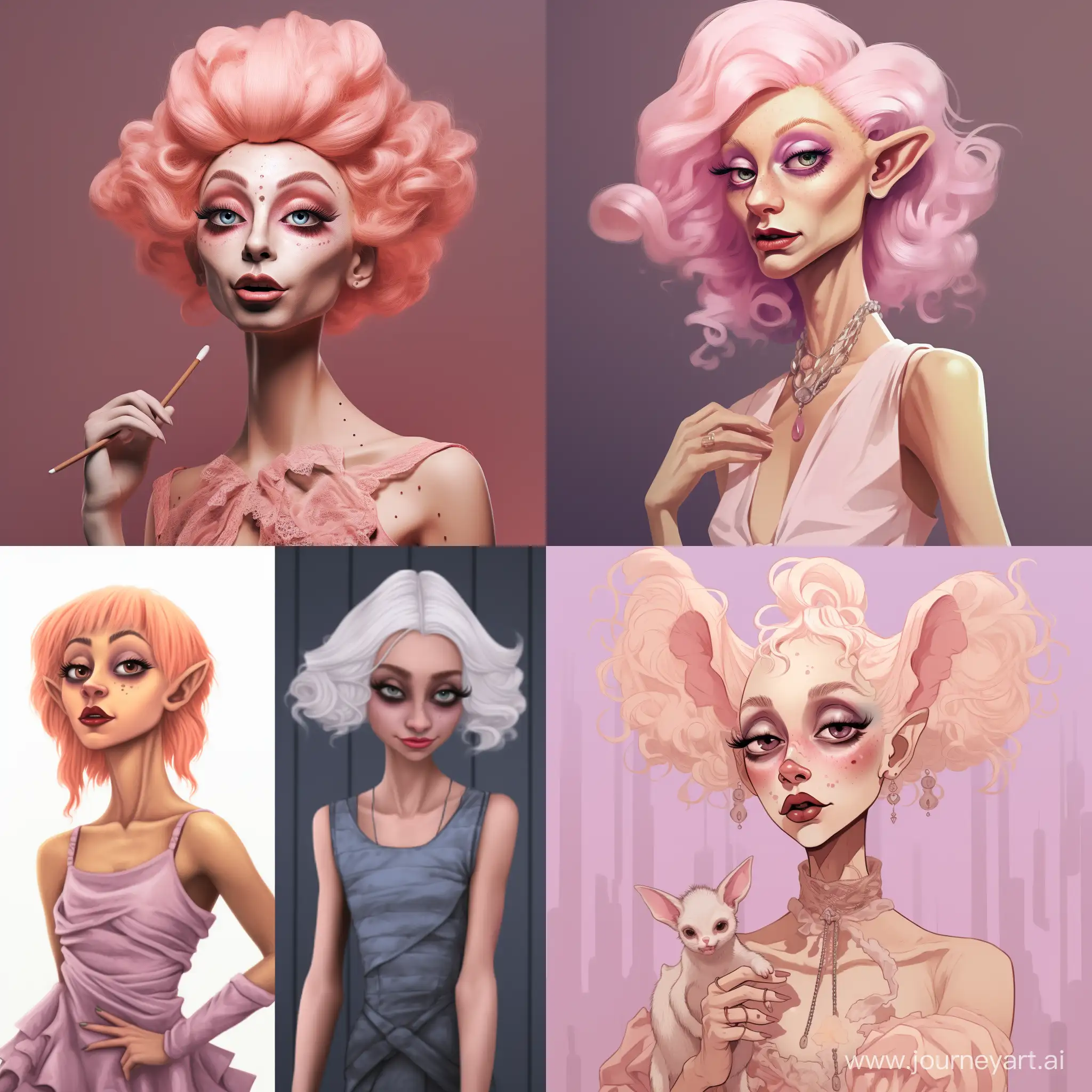 Dobby-the-Drag-Queen-Whimsical-Cartoon-Transformation-Inspired-by-Harry-Potter
