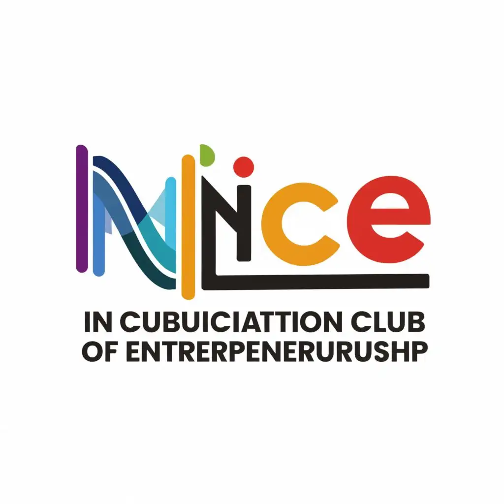 logo, NAWADA INCUBATION CLUB OF ENTREPRENEURSHIP, with the text "NICE", typography, be used in Education industry