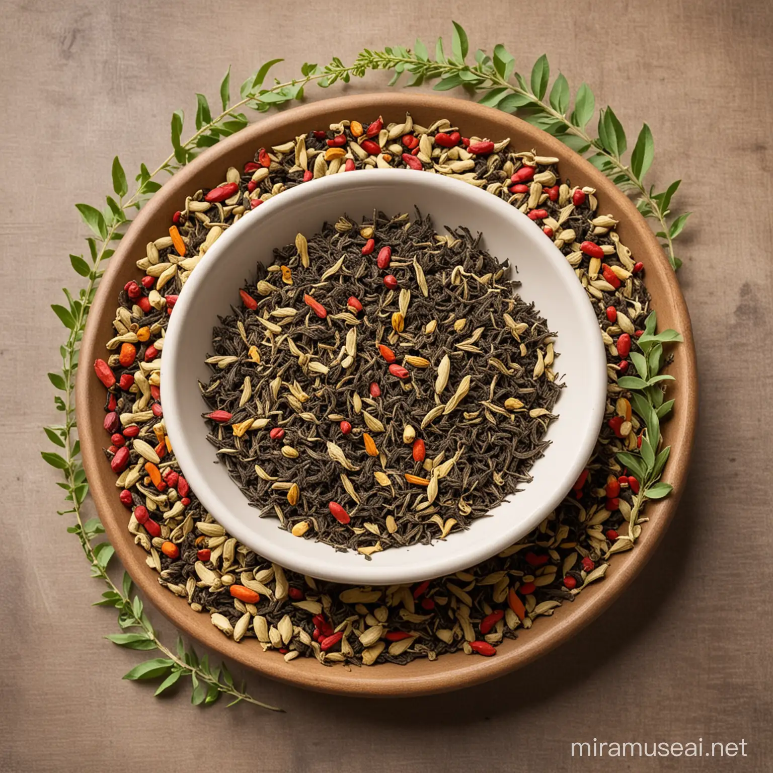 Healthy Herbal Tea Tulsi and Ashwagandha Blend