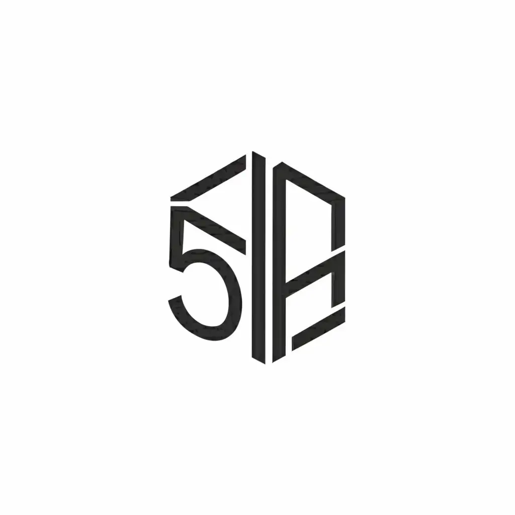 a logo design,with the text "5H", main symbol:square,Minimalistic,be used in Legal industry,clear background