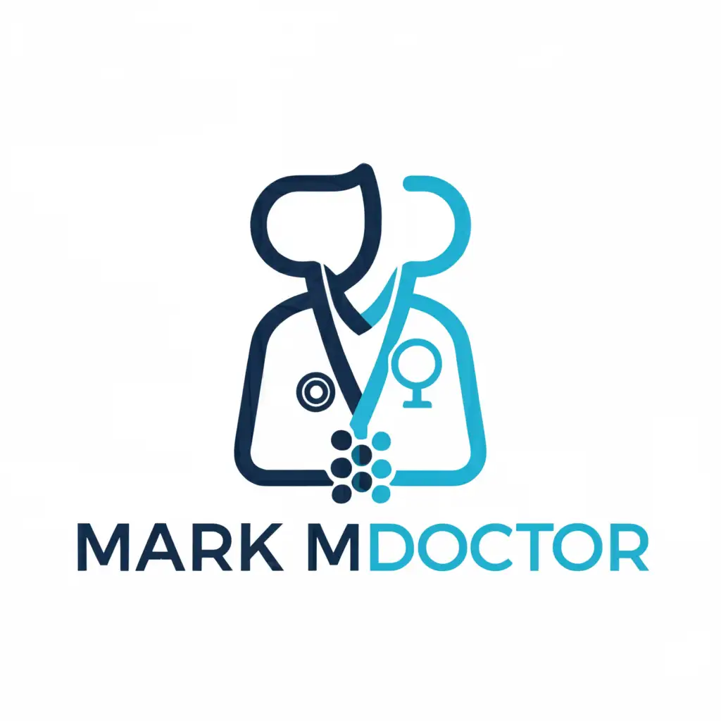 a logo design,with the text "Mark My Doctor", main symbol:doctor,Moderate,clear background
