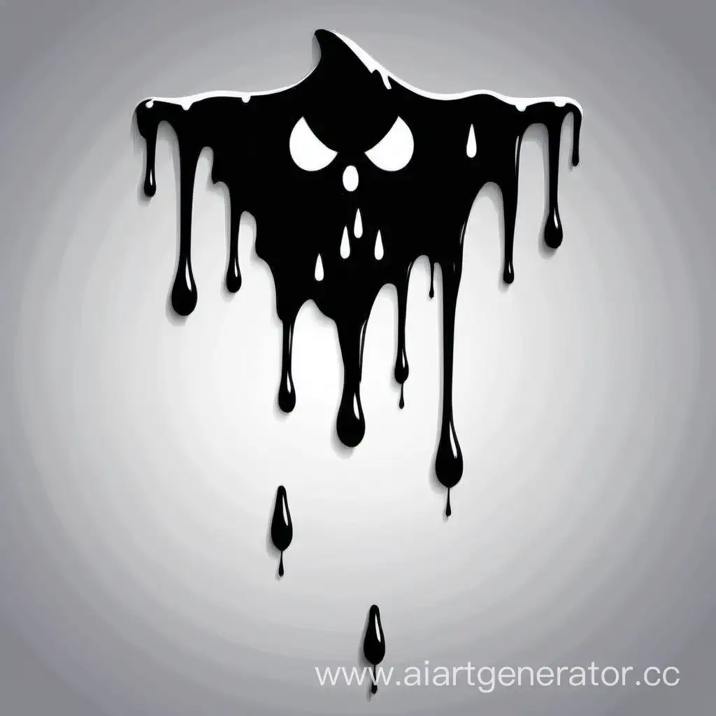 Simple vector halloween of a  paint dripping.