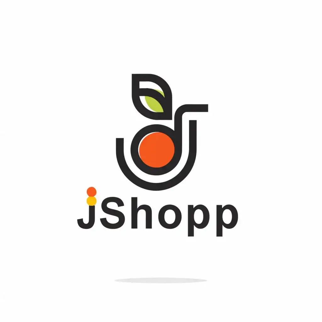 a logo design, with the text JSHOP, main symbol:fruits, Minimalistic, be used in Retail industry, clear background

image and logo have to set horizontally, and there have exact spell 'jshop'

remove last 'p' in the image