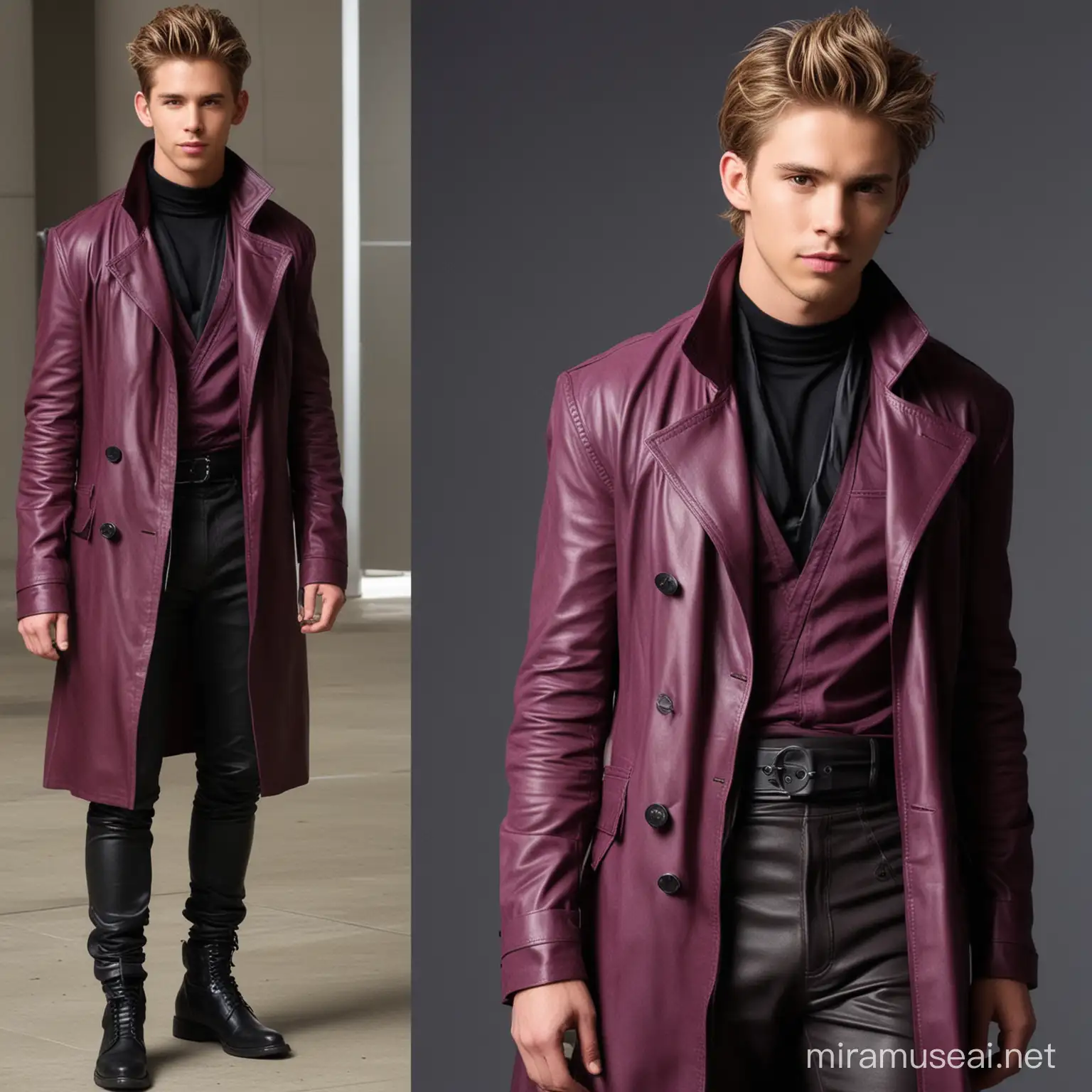 Austin Butler Cosplaying as Gambit from XMen