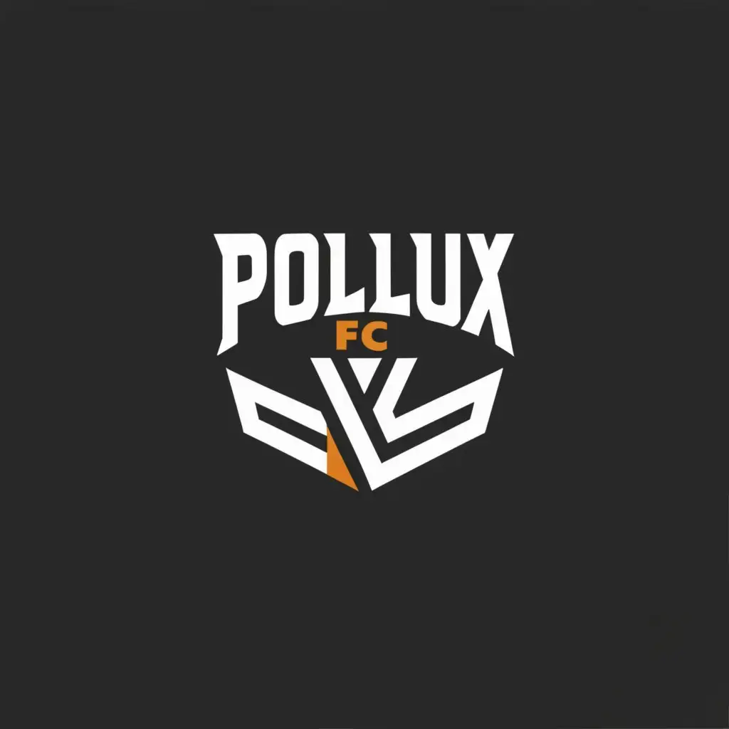 a logo design,with the text "Pollux FC", main symbol:simple,Moderate,be used in Sports Fitness industry,clear background