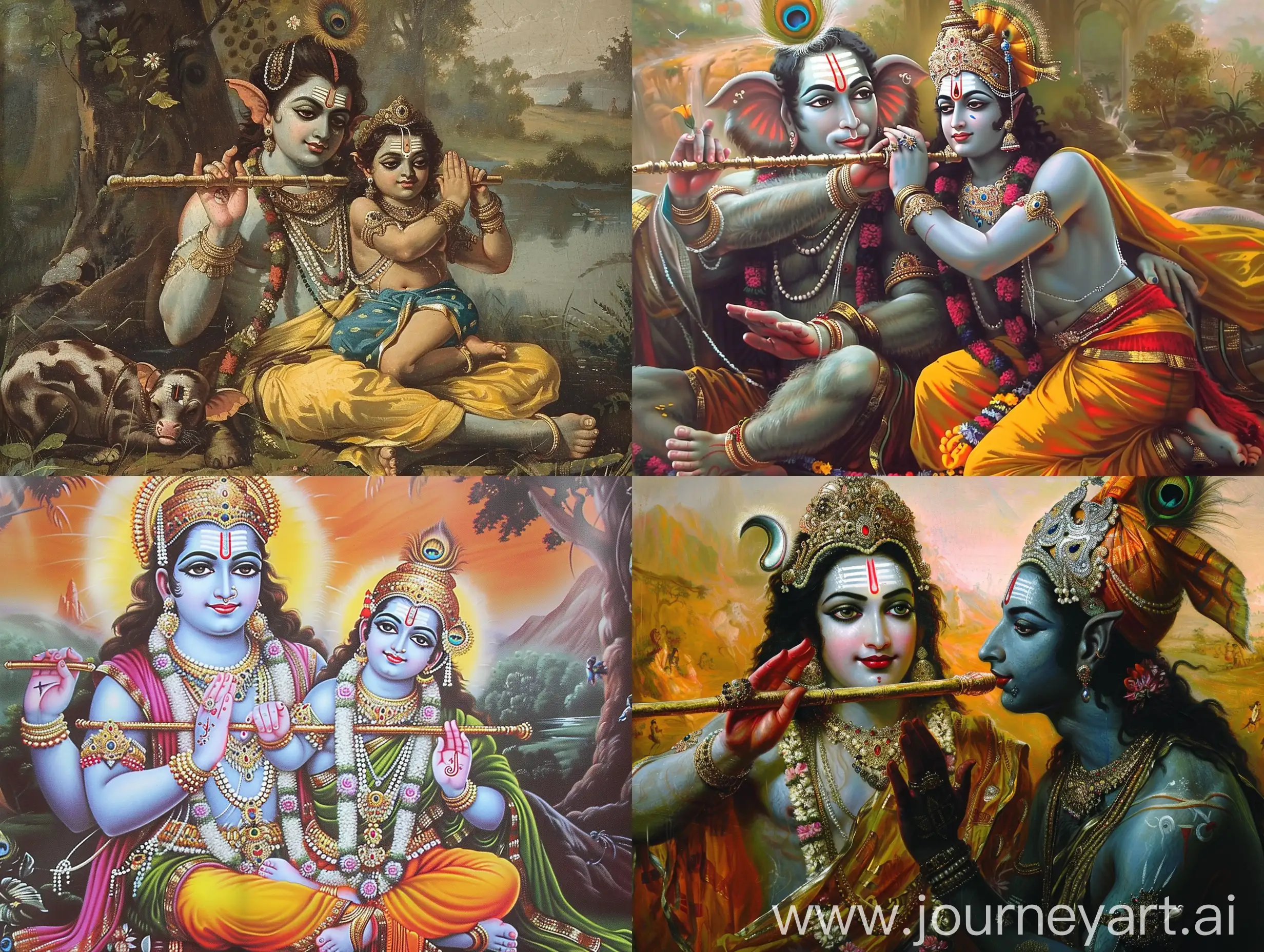 Divine-Encounter-Narsimha-Embraces-Krishna