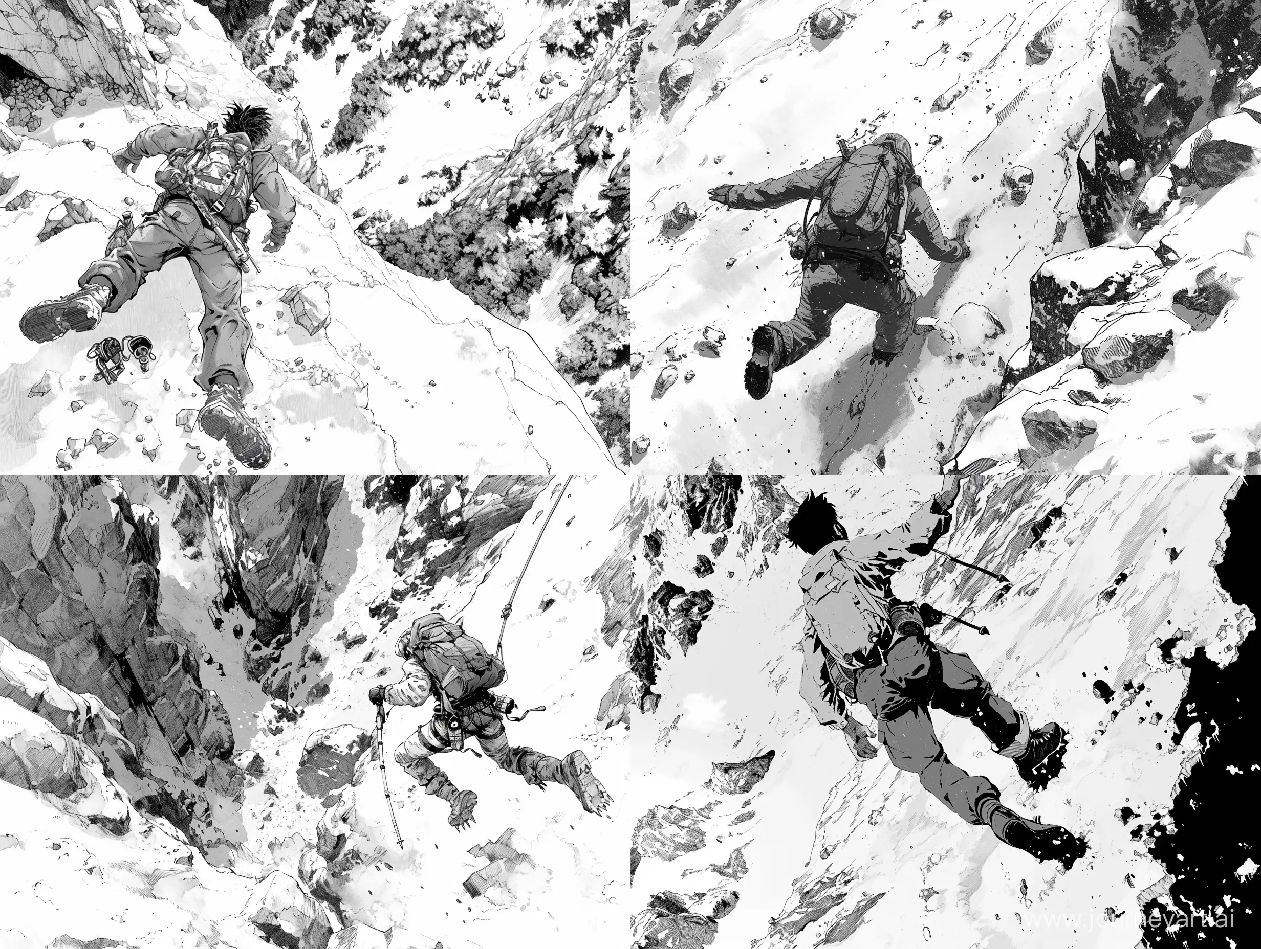 Hikers-Peril-Dramatic-Fall-in-Snowy-Mountain