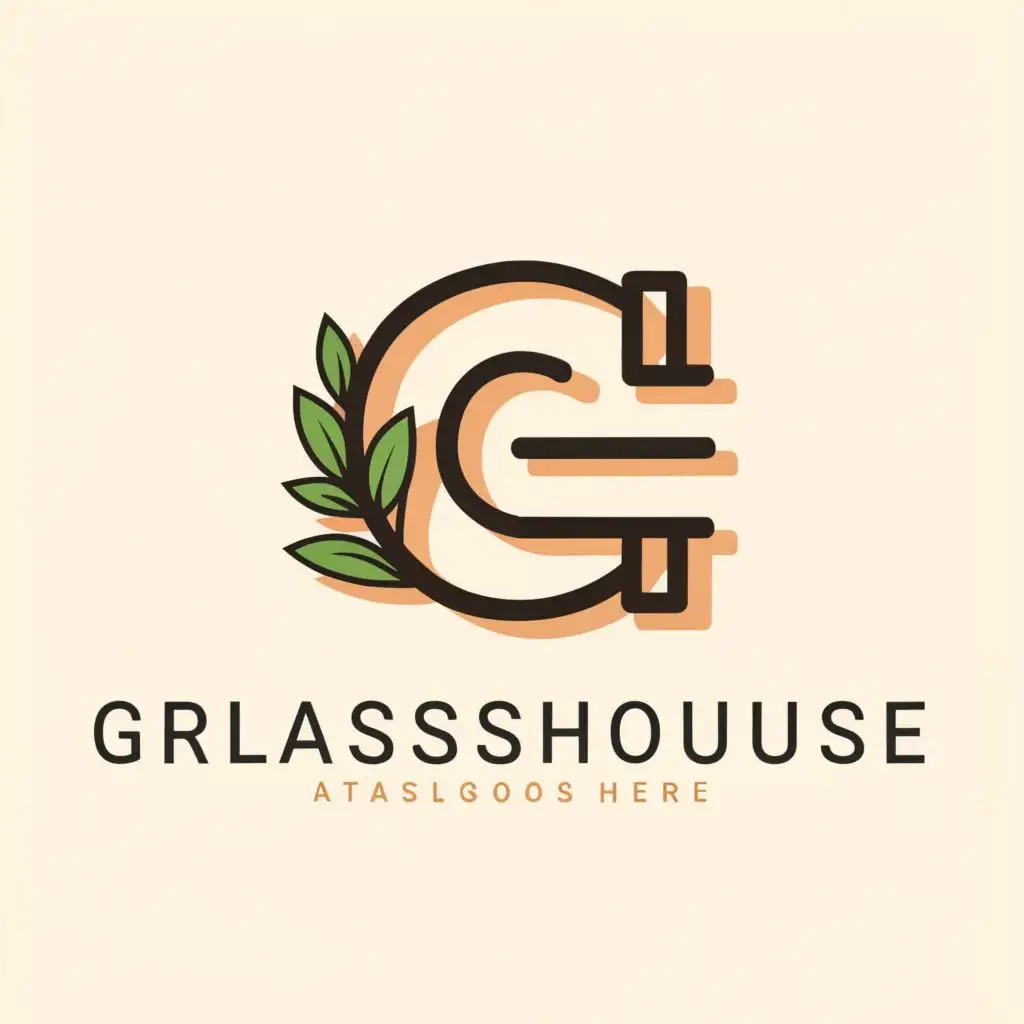 logo, G, with the text "Glasshouse", typography, be used in Restaurant industry