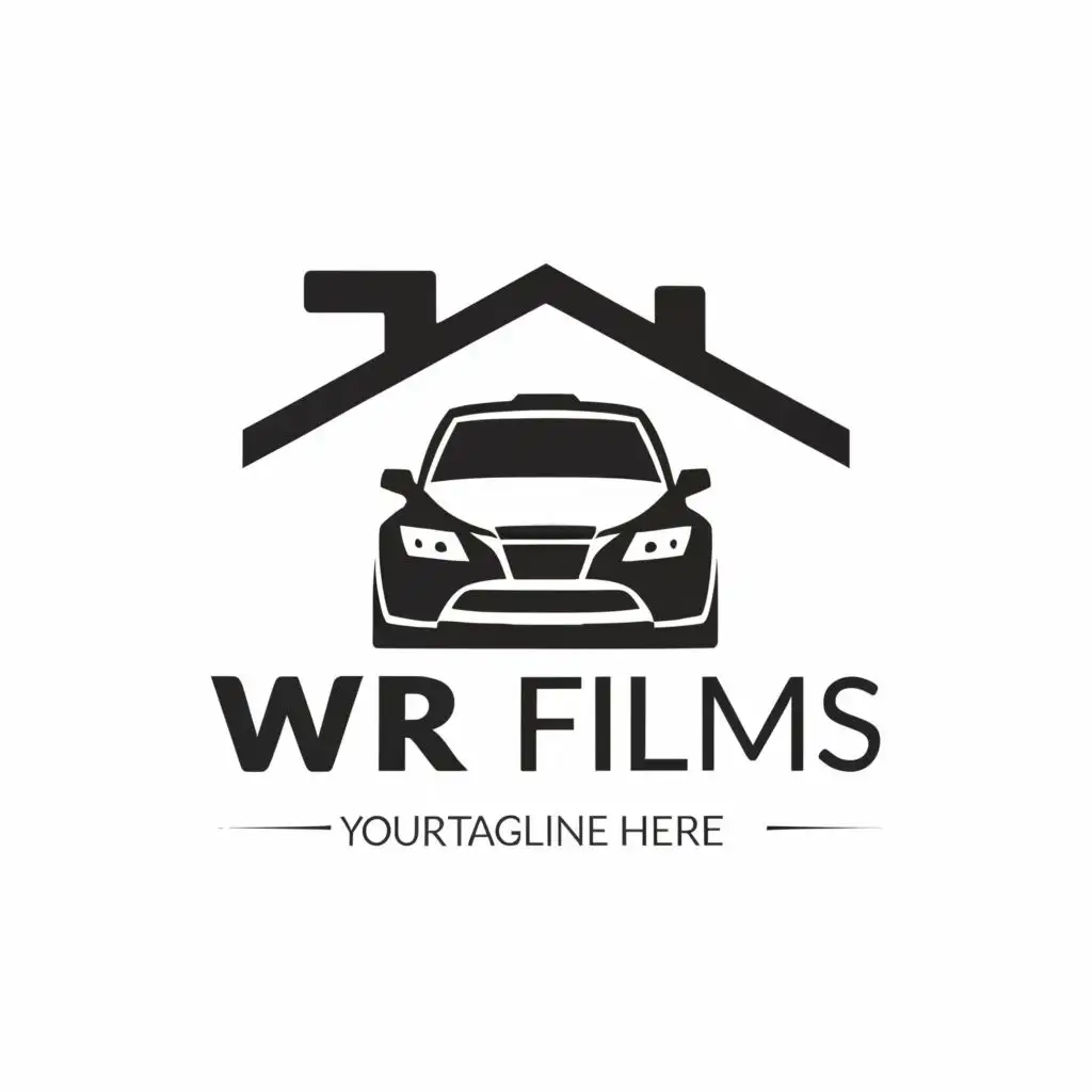 LOGO-Design-for-WR-Films-Minimalistic-Automotive-Logo-with-House-Silhouette