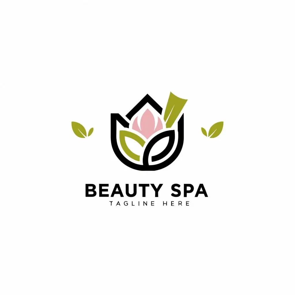a logo design,with the text "beauty spa", main symbol:beauty salon, cosmetics,Moderate,be used in Beauty Spa industry,clear background