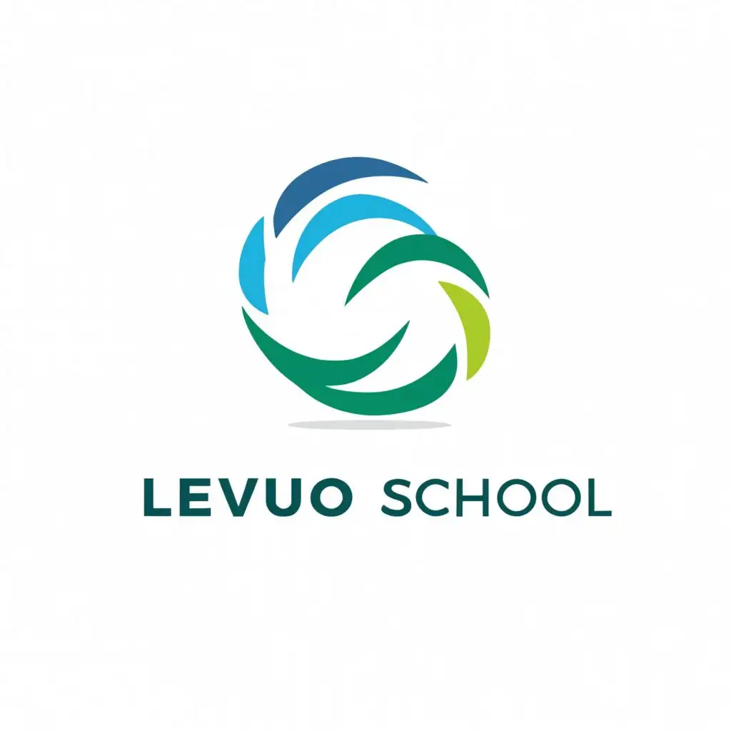 a logo design,with the text "Levuo school", main symbol:river,Moderate,be used in Sports Fitness industry,clear background