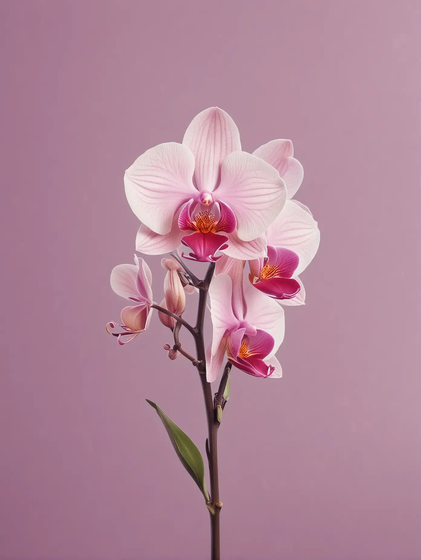 simple yet vibrant orchid that can be used as a logo
