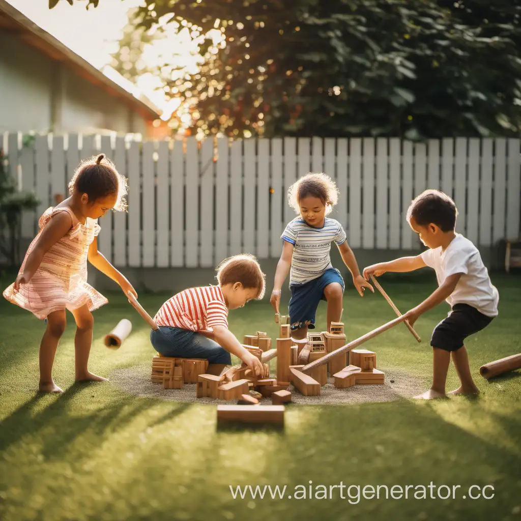 Playful-Children-Enjoying-Outdoor-Fun-in-the-Yard