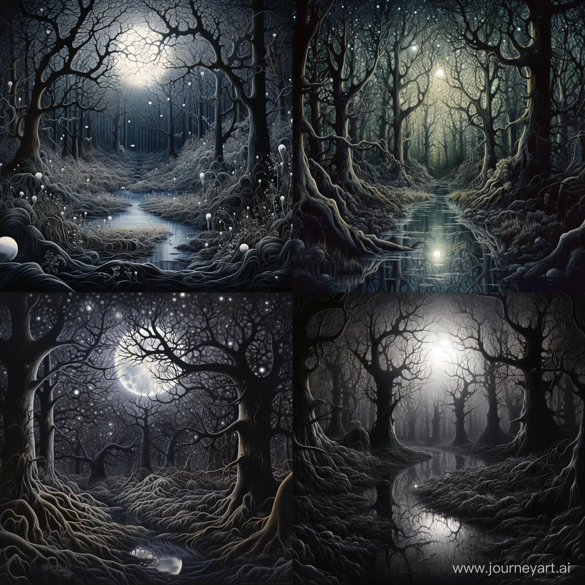 Enchanted-Moonlit-Cradle-in-the-Heart-of-a-Dark-Forest
