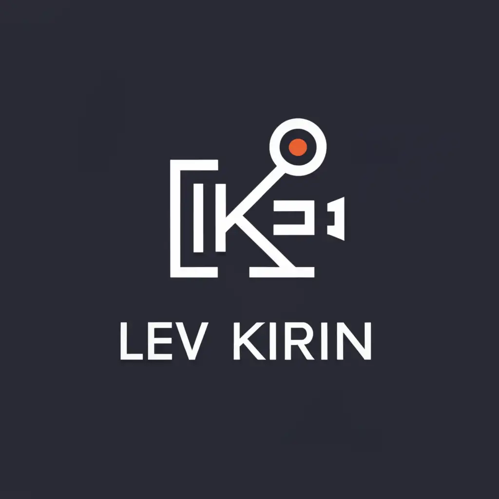 a logo design,with the text "Lev Kirin", main symbol:Video camera,Moderate,be used in Events industry,clear background