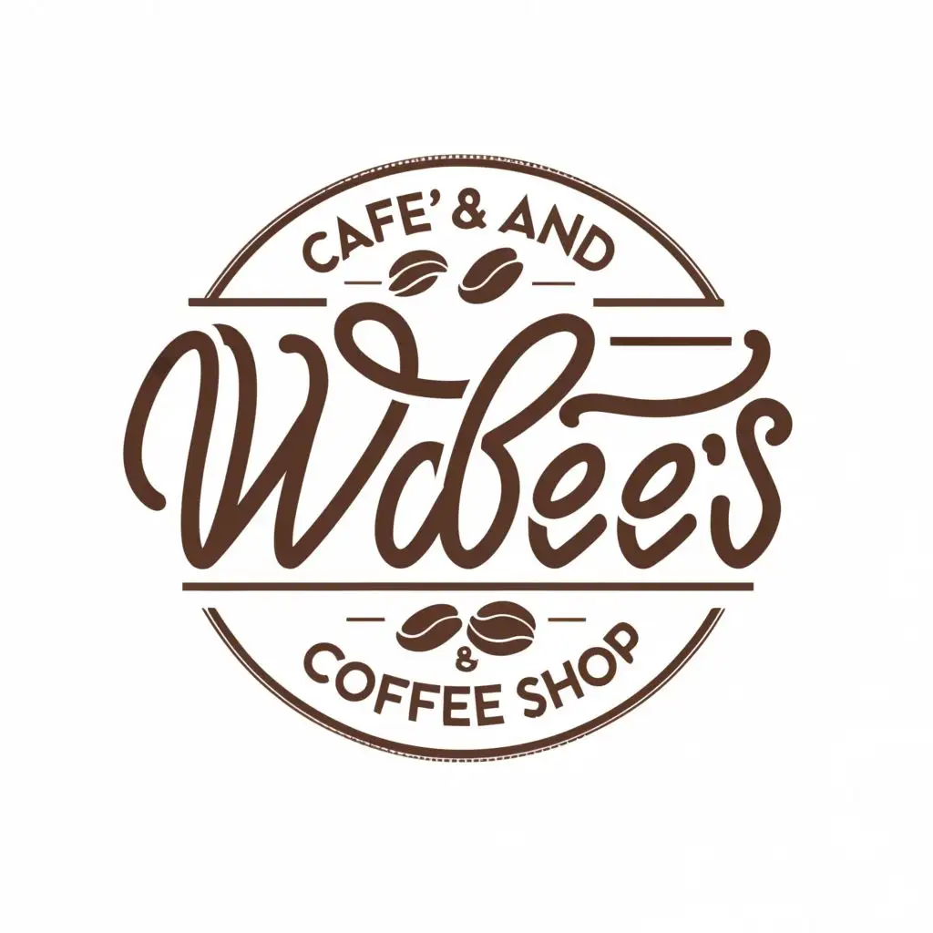 a logo design,with the text " CAFE AND COFFEE SHOP ", main symbol:WABEES,complex,be used in Restaurant industry,clear background