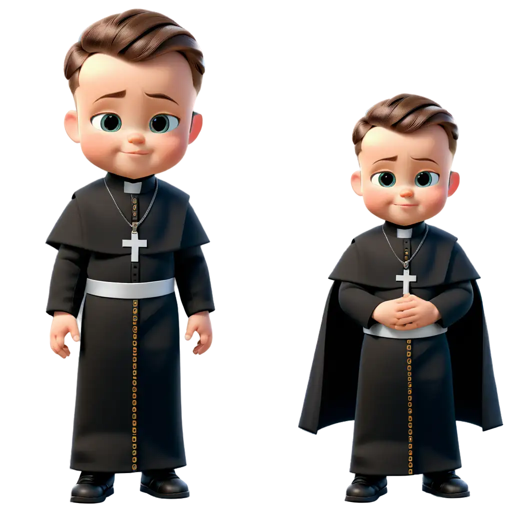 Boss-Baby-in-Priest-Vestment-Unique-PNG-Image-for-Memes-Social-Media-and-More