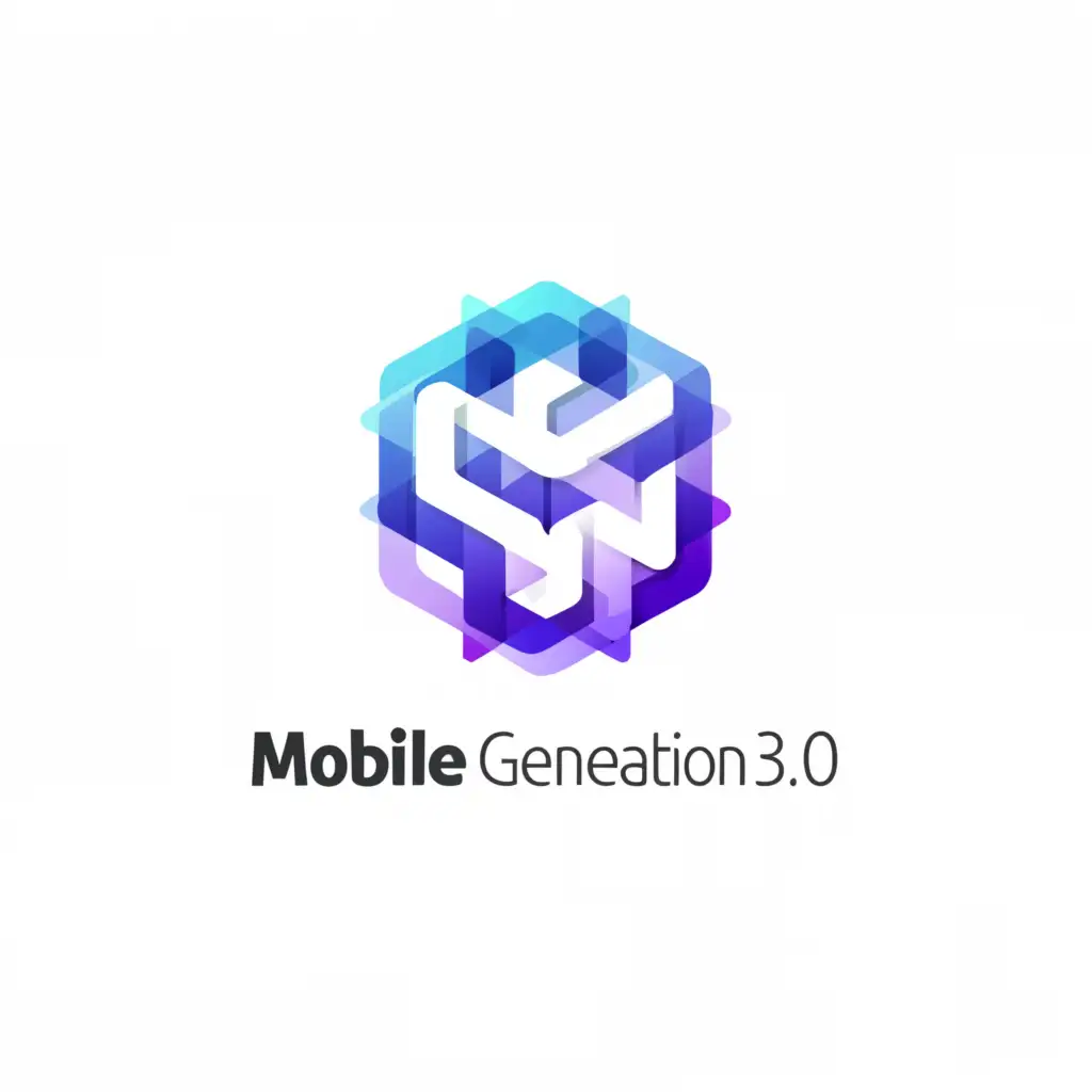 a logo design,with the text "mobilegeneration3.0", main symbol:facebook page logo,Moderate,be used in Education industry,clear background