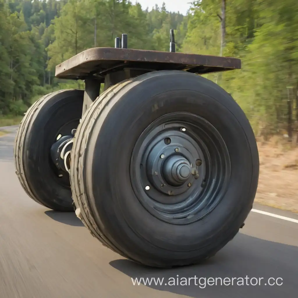 Rustic-Wooden-Cart-Moving-Along-Country-Lane