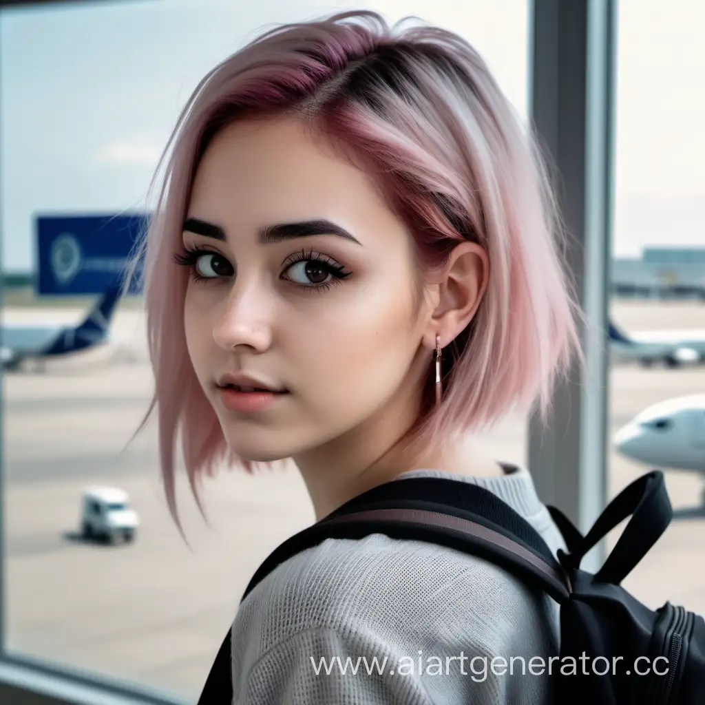 PinkHaired-Girl-at-Airport-with-Stylish-Backpack