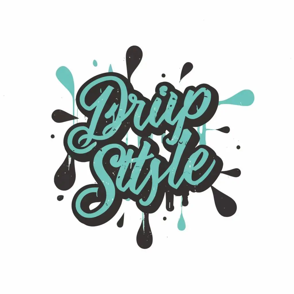 LOGO-Design-For-Drip-N-Style-Fashionable-Typography-for-Clothing-Brand