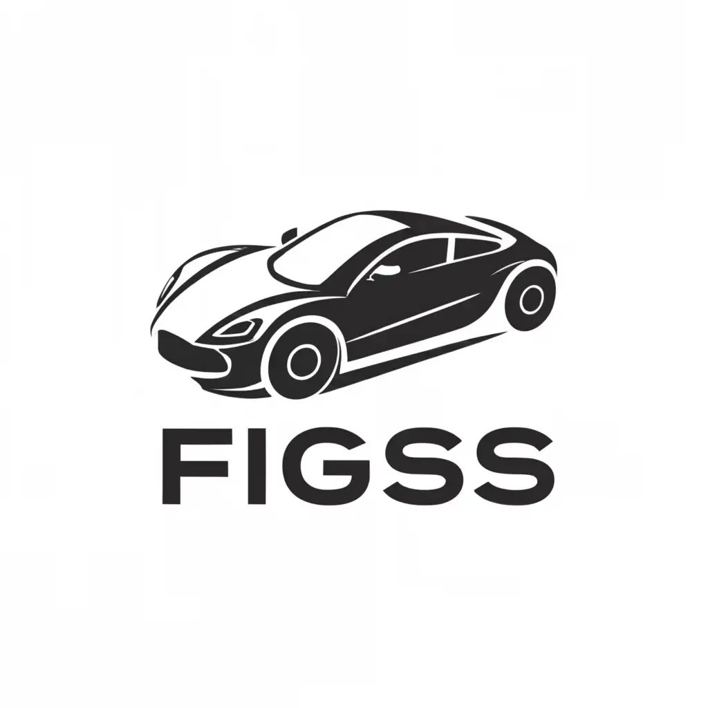 a logo design,with the text "figs", main symbol:sports car,Minimalistic,be used in Automotive industry,clear background