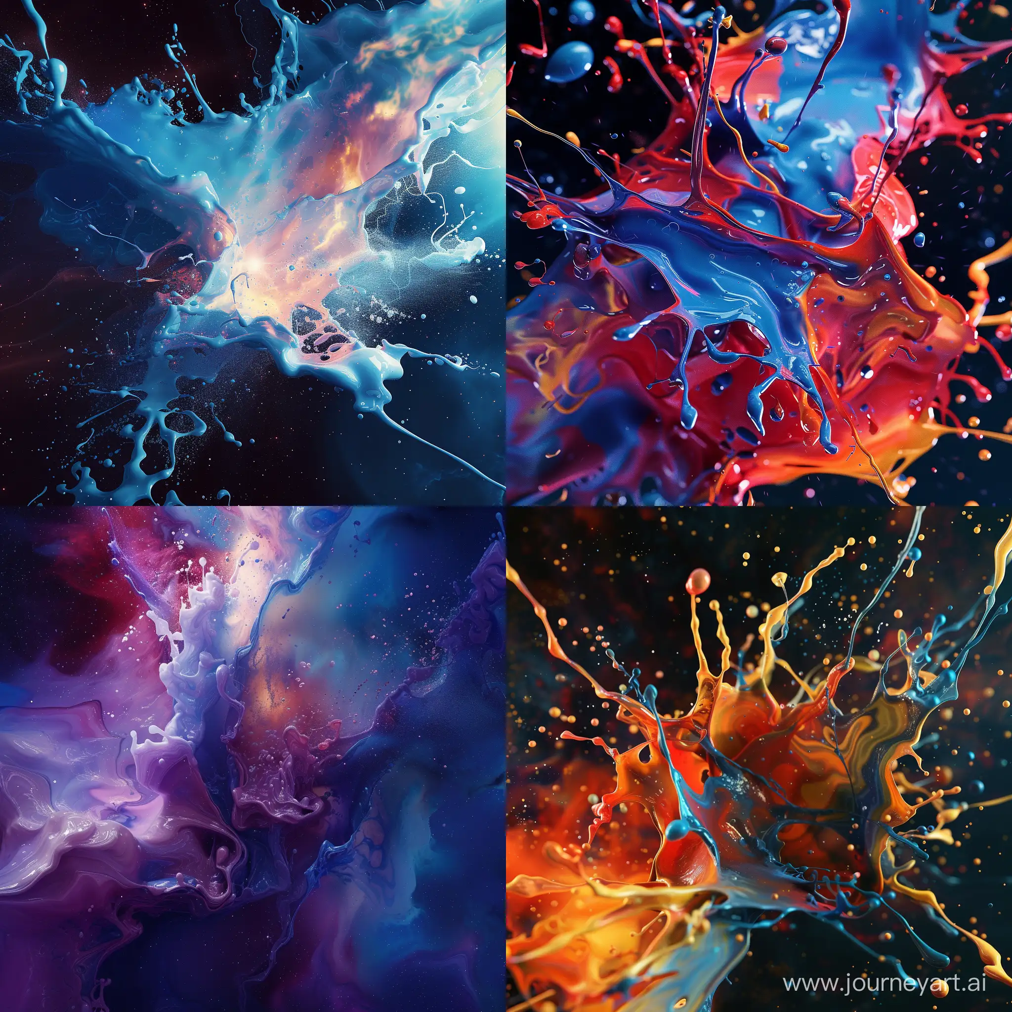 Vibrant-Abstract-Paint-Collision-in-Cosmic-Space