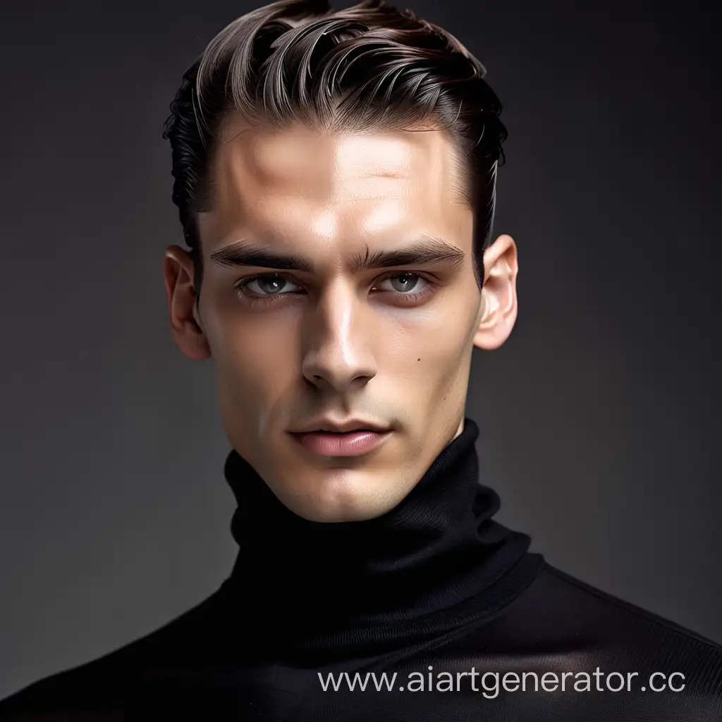 Stylish-Young-Man-with-Slicked-Back-Hair-in-Black-Turtleneck