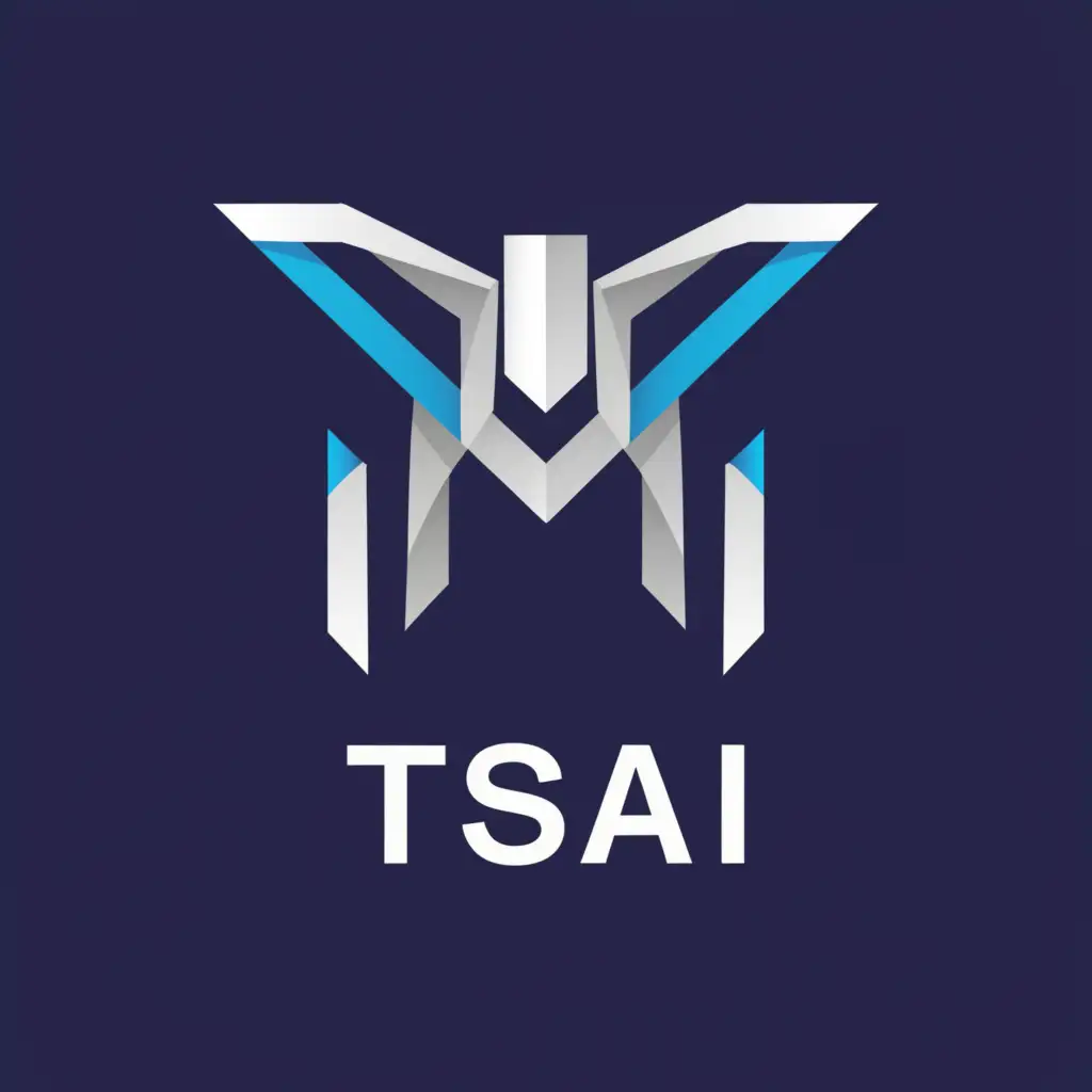 a logo design,with the text "TSAI", main symbol:This is the logo design of Hunan Sanspace Artificial Intelligence Technology Co., Ltd., which includes the letters "TSAI". The elements of the logo suggest drone technology with a modern and futuristic color scheme. The background is required to be clear, and the color matching is used to highlight the sense of technology and intelligence,Moderate,be used in Technology industry,clear background