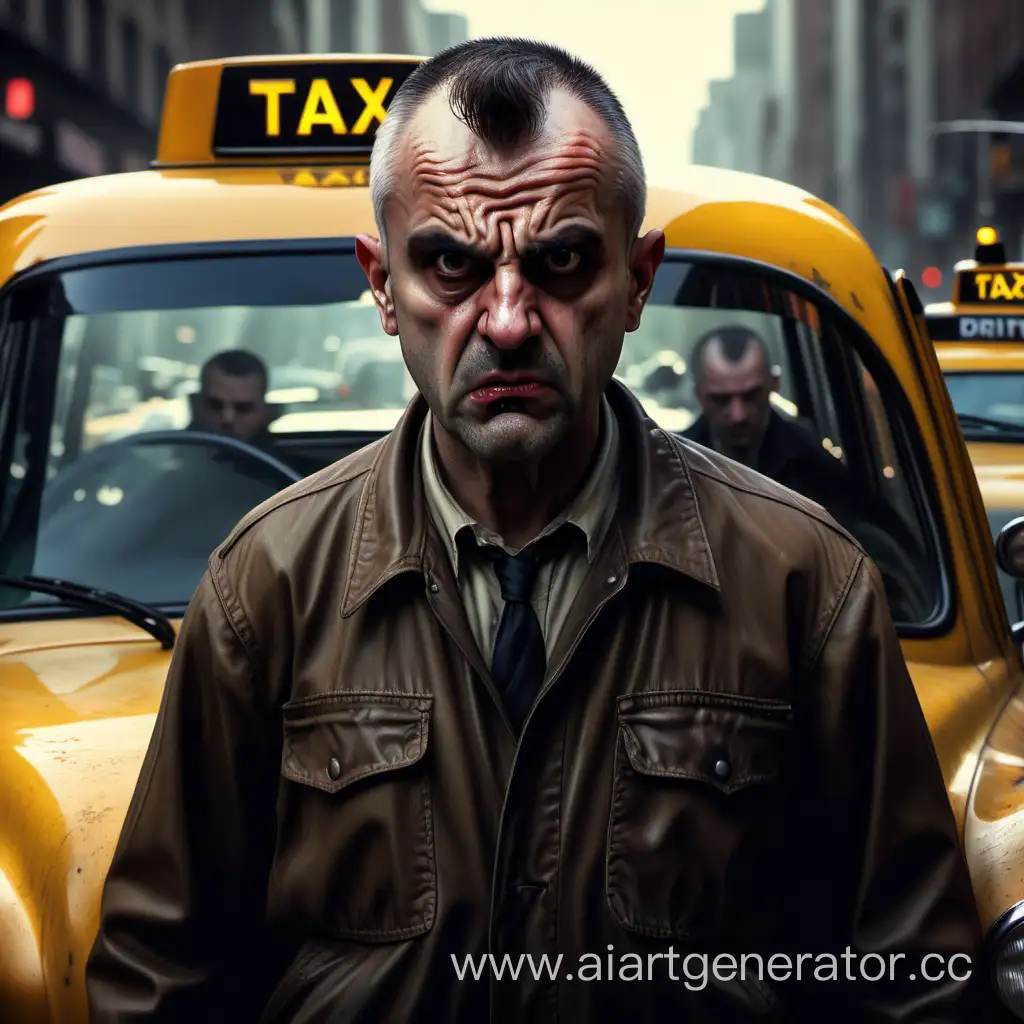 злой мужчина реализм таксист