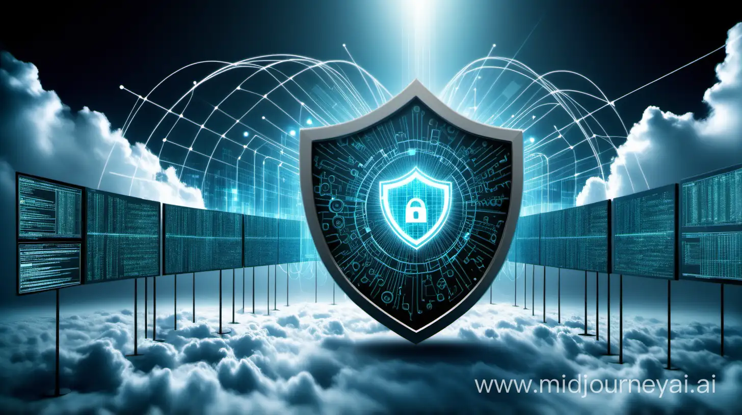 Futuristic Cybersecurity Digital Landscape Defended by Robust Shield