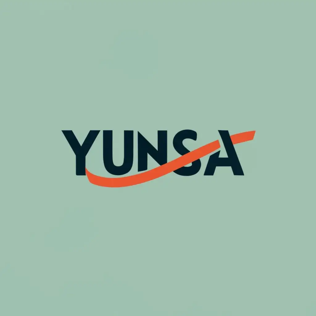 logo, YUNSA, with the text "YUNSA", typography, be used in Automotive industry