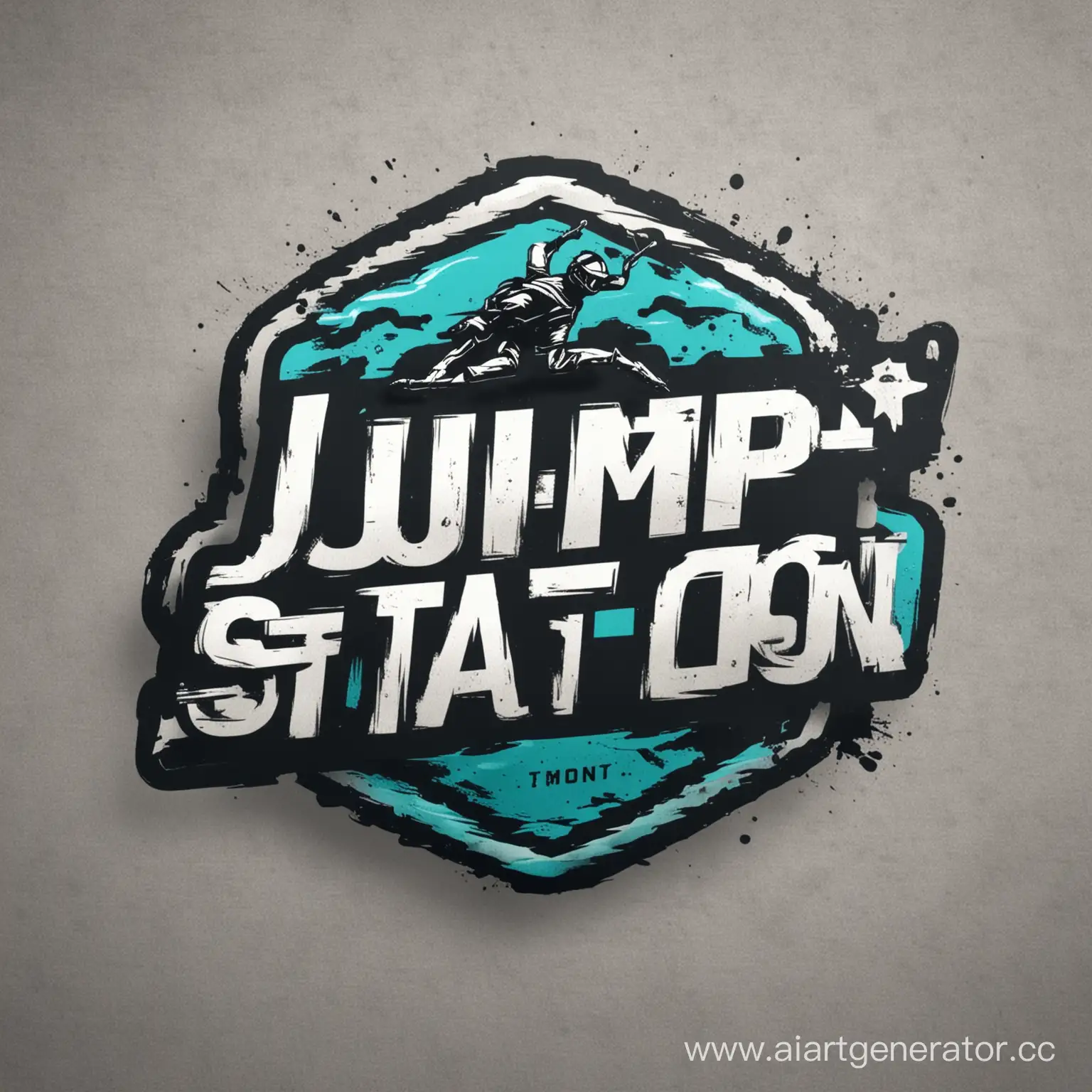 логотип для школы экстремальных видов спорта "Jump Station"