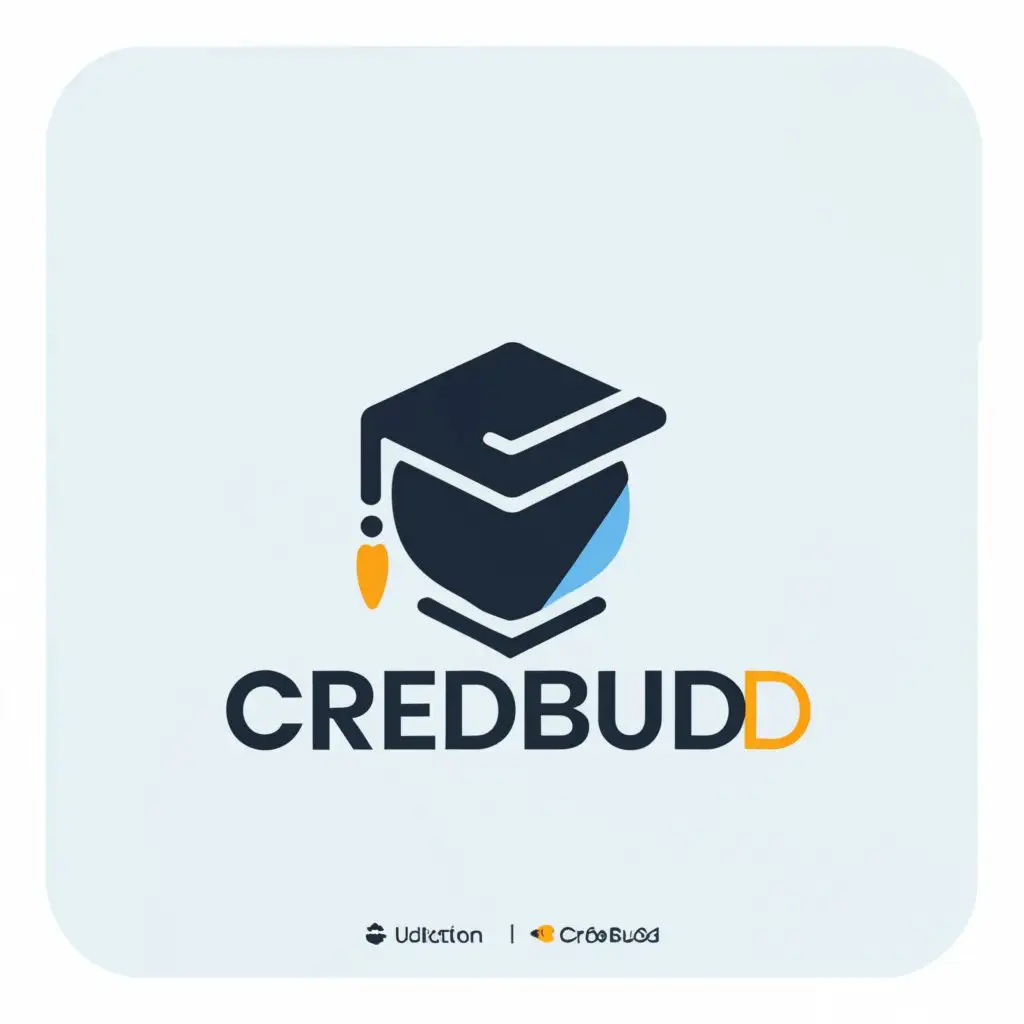 a logo design,with the text "CredBud", main symbol:The Ultimate Student Platform,Minimalistic,be used in Education industry,clear background