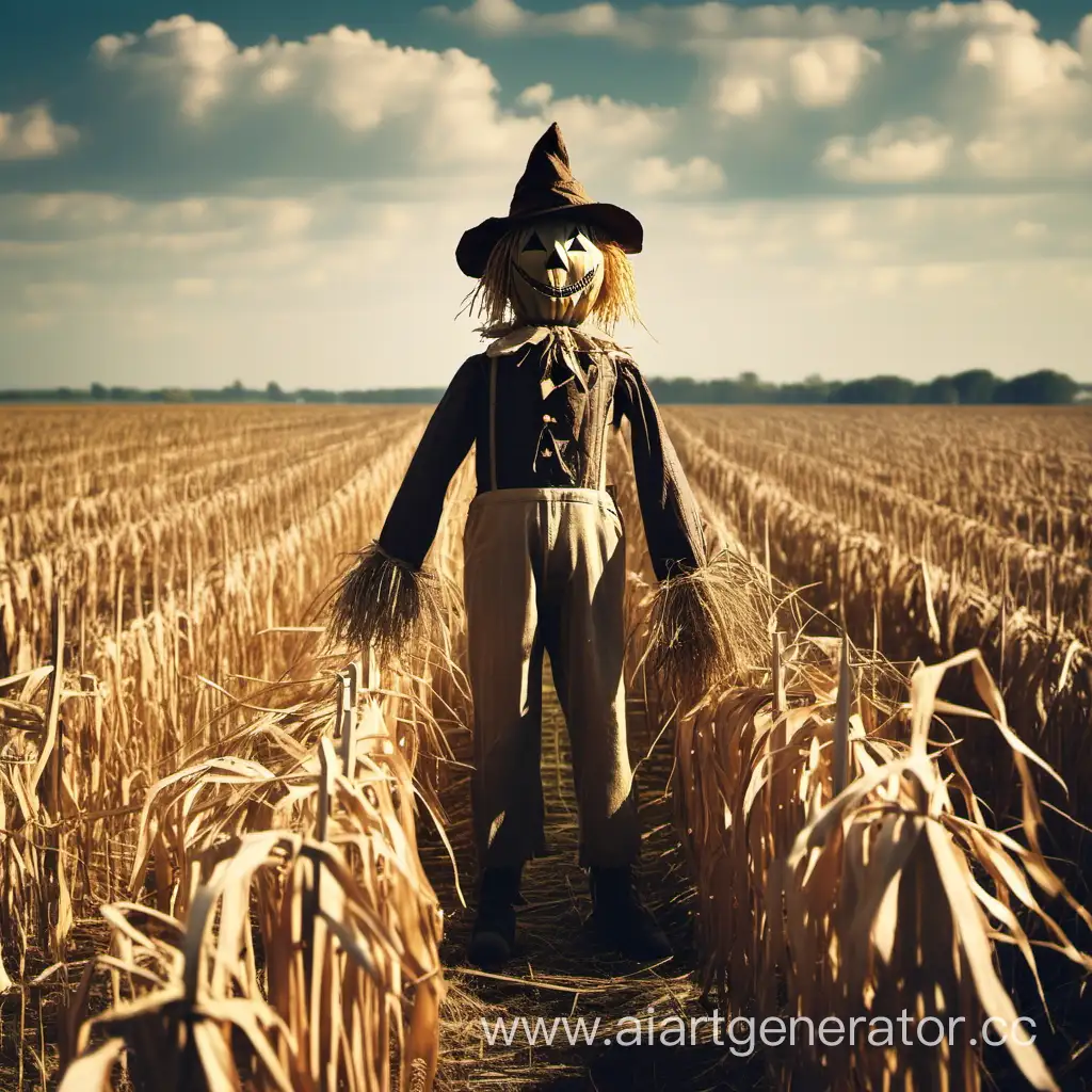 Scarecrow-Standing-Guard-in-a-Rustic-Field
