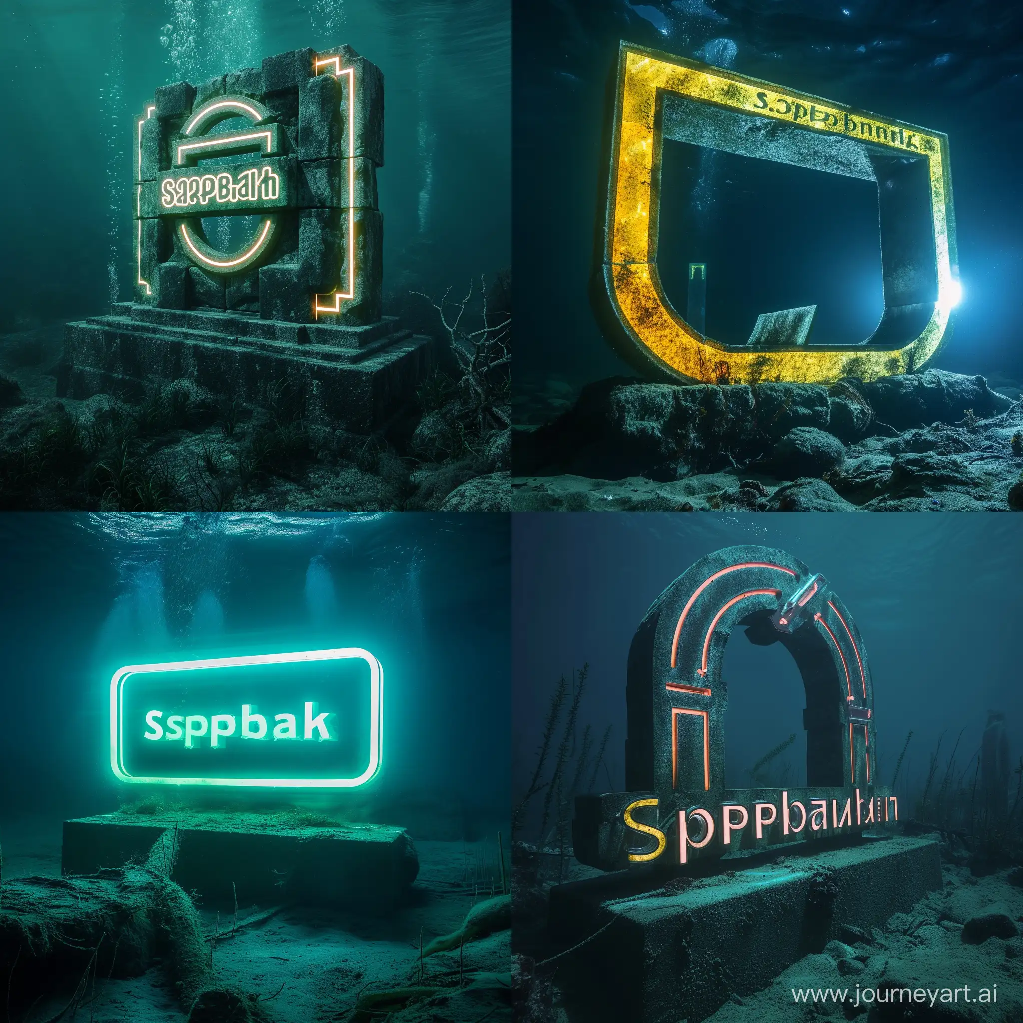 Sberbanks-Glowing-Logo-Monument-Underwater-Illuminated-with-Vibrant-Colors