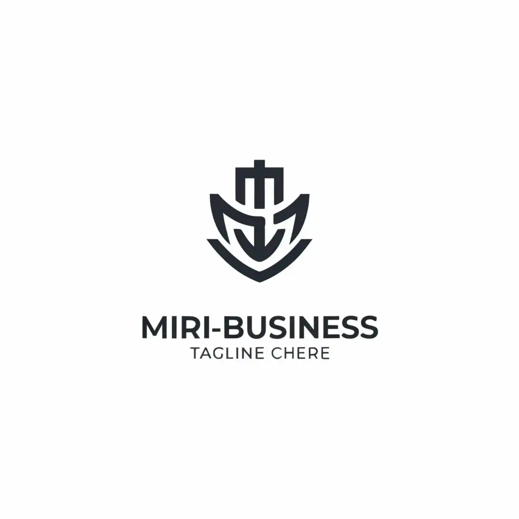 a logo design,with the text "MiRi.Business", main symbol:a ship,,Minimalistic,be used in Retail industry,clear background