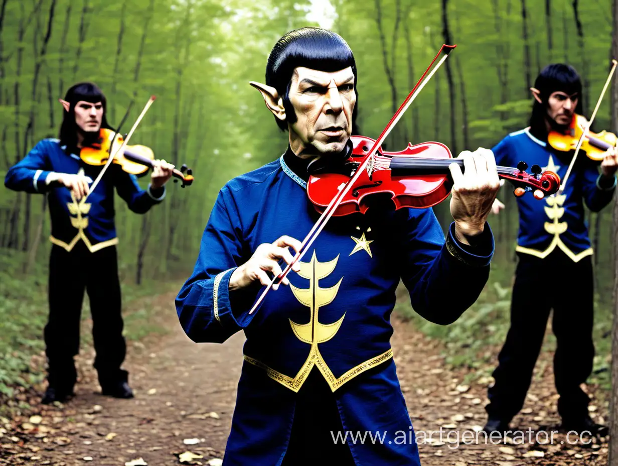 Spock-Playing-Violin-with-Tanzwut-Fusion-of-SciFi-and-Folk-Metal-Performance