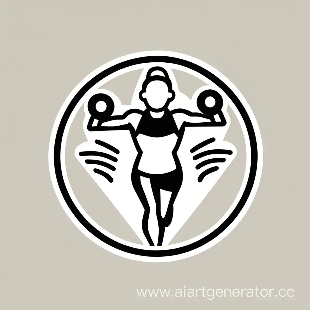 Dynamic-Fitness-App-Logo-with-Athlete-Silhouette-and-Vibrant-Colors