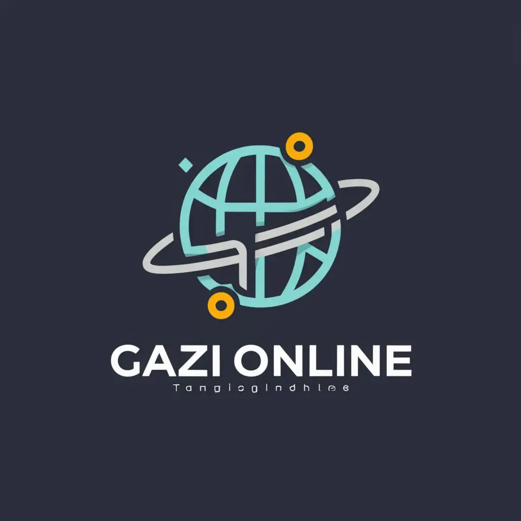 a logo design,with the text "GAZI ONLINE", main symbol:Make Fully Online,Moderate,be used in Technology industry,clear background