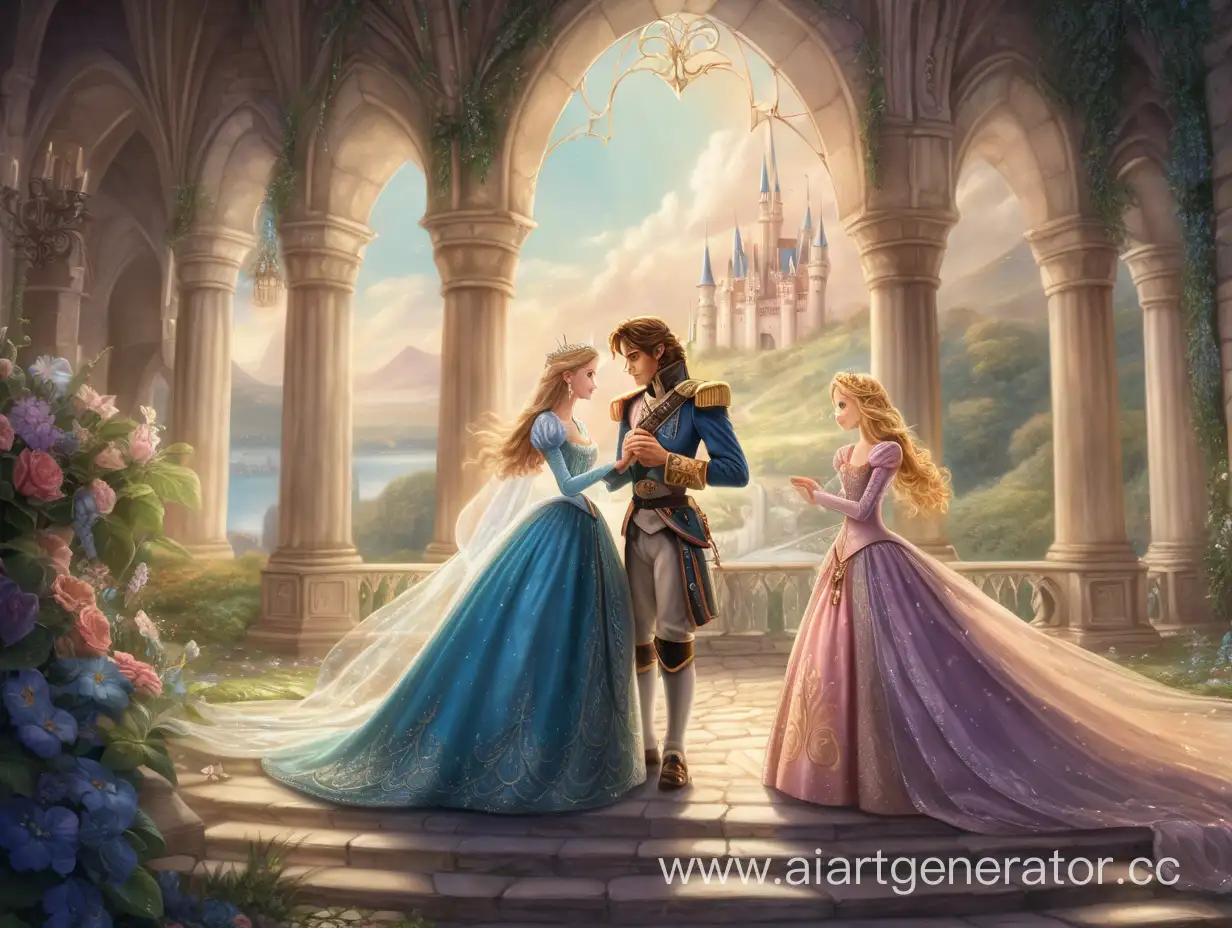 A prince and a princess of faraway land were in love. They were soon going to get married. 