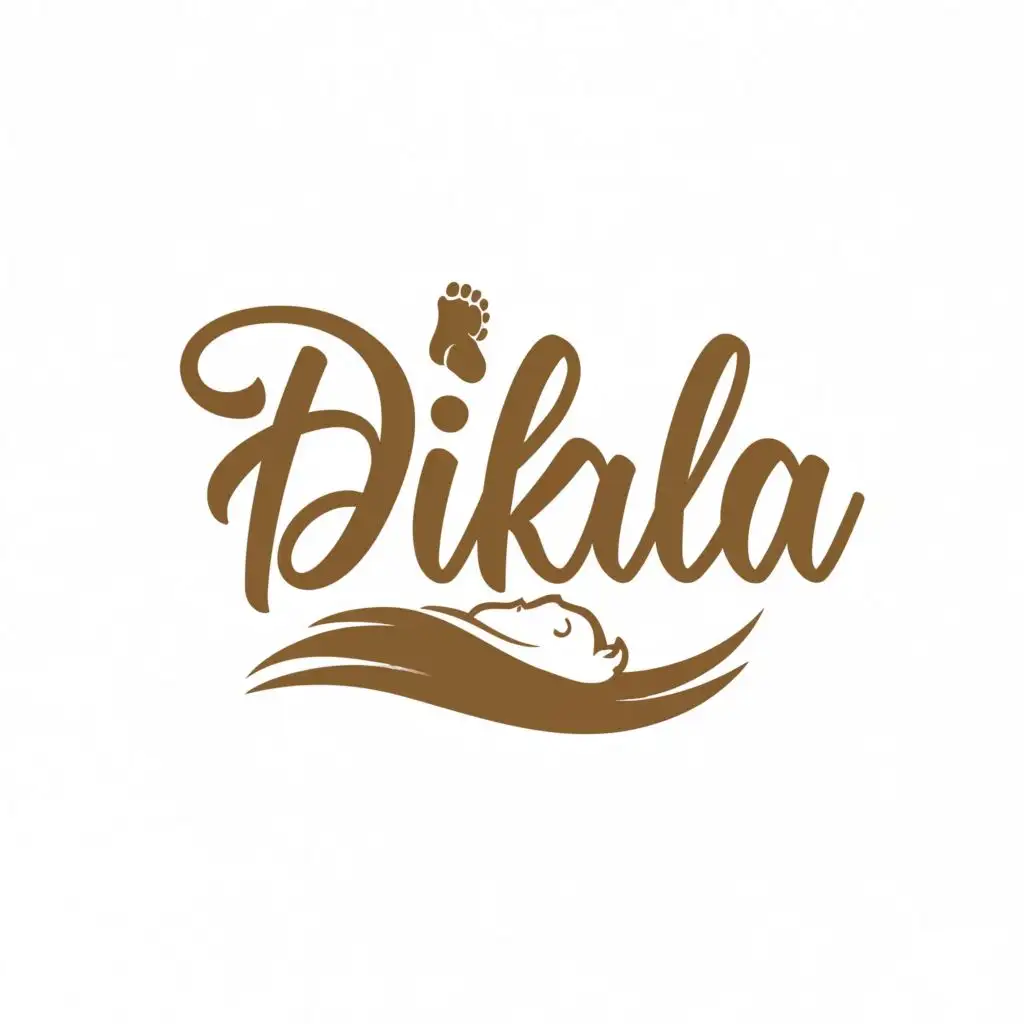 logo, baby, with the text "Dikala", typography, be used in Retail industry