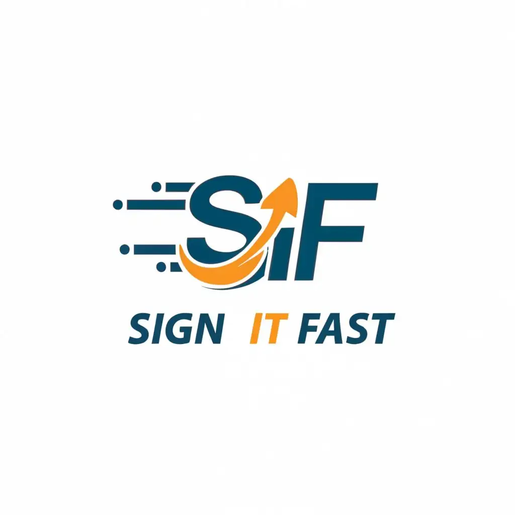 logo, Signing fast capability with nordic goddess sif, with the text "Sign it Fast", typography, be used in Finance industry