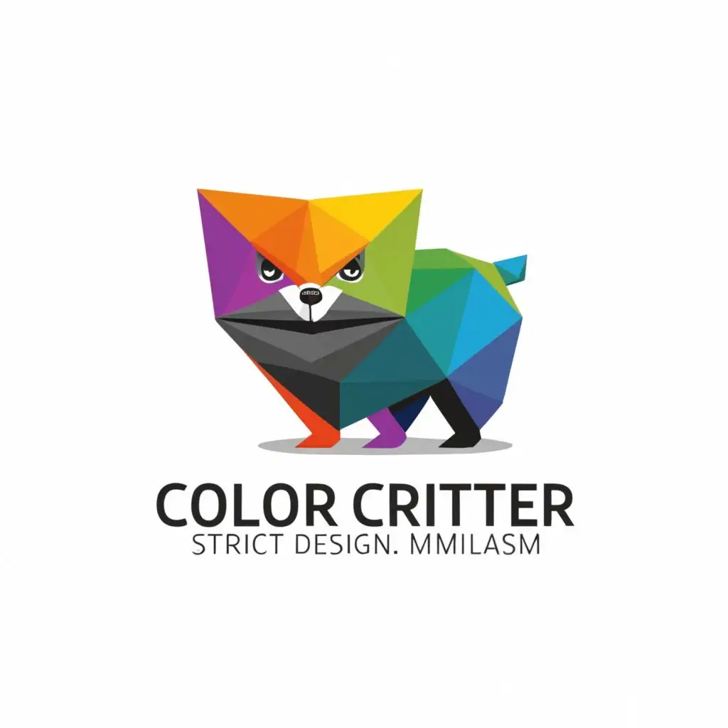 Create a logo for the design studio. The studio is called Color Critter. Strict design, minimalism.