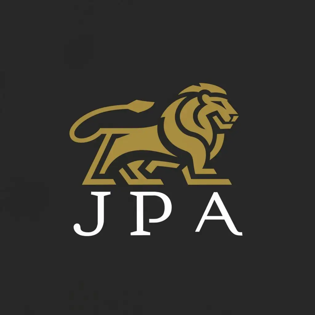 a logo design,with the text "JPA", main symbol:NATURAL LION,Moderate,clear background
