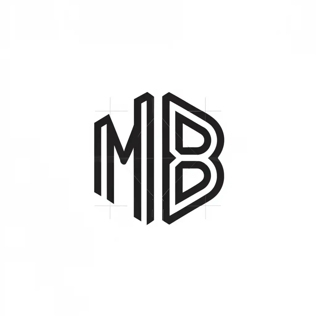 a logo design,with the text "MB", main symbol:Diamond,Moderate,be used in Sports Fitness industry,clear background