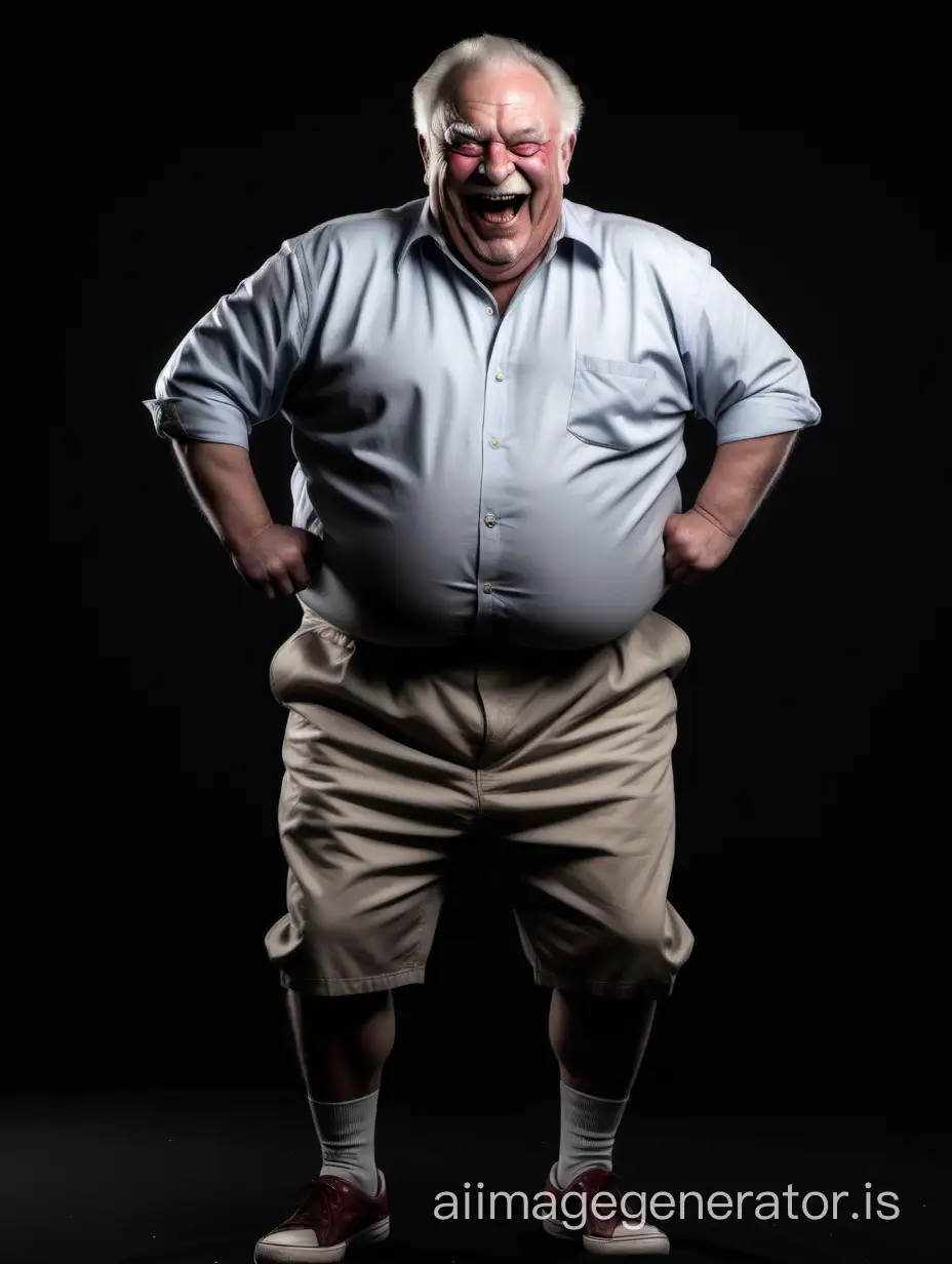 neighbor grandpa, strong, psychopath, grin, action, random face, alpha-male
full body, on black background, dynamic
horny, fat, observing