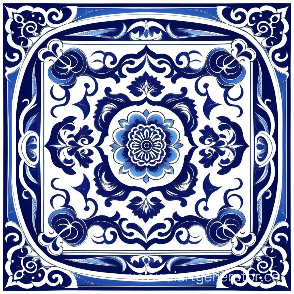 Traditional-Blue-and-White-Oriental-Ornamental-Decorative-Elements