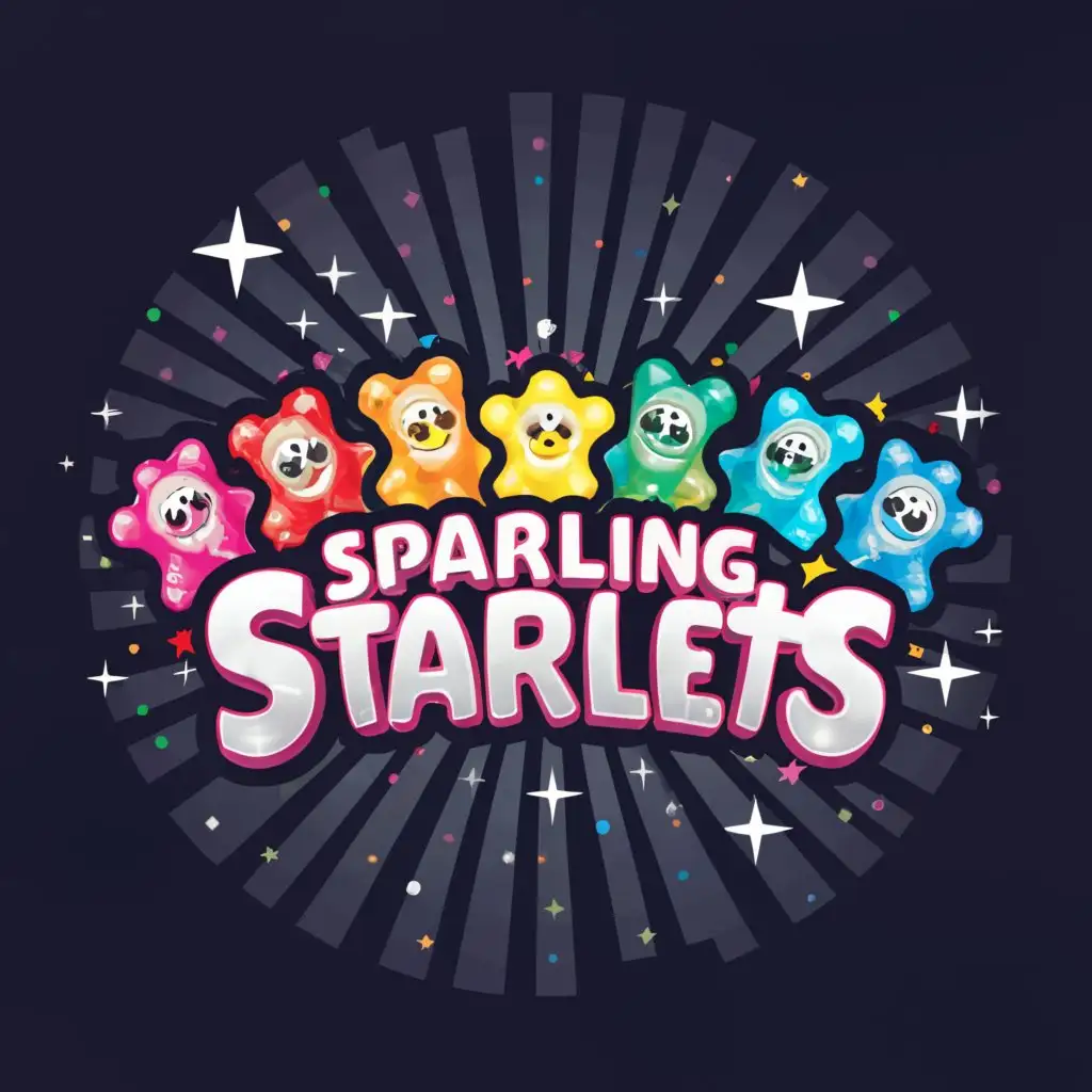 LOGO-Design-For-Sparkling-Starlets-Bright-Gummies-in-Education-Industry